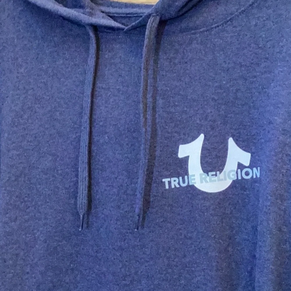 True Religion Loungewear navy blue hooded sweatshirt, hoodie. Mens size large